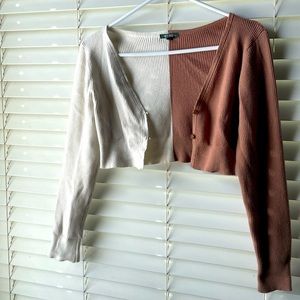 Two-tone cardigan!